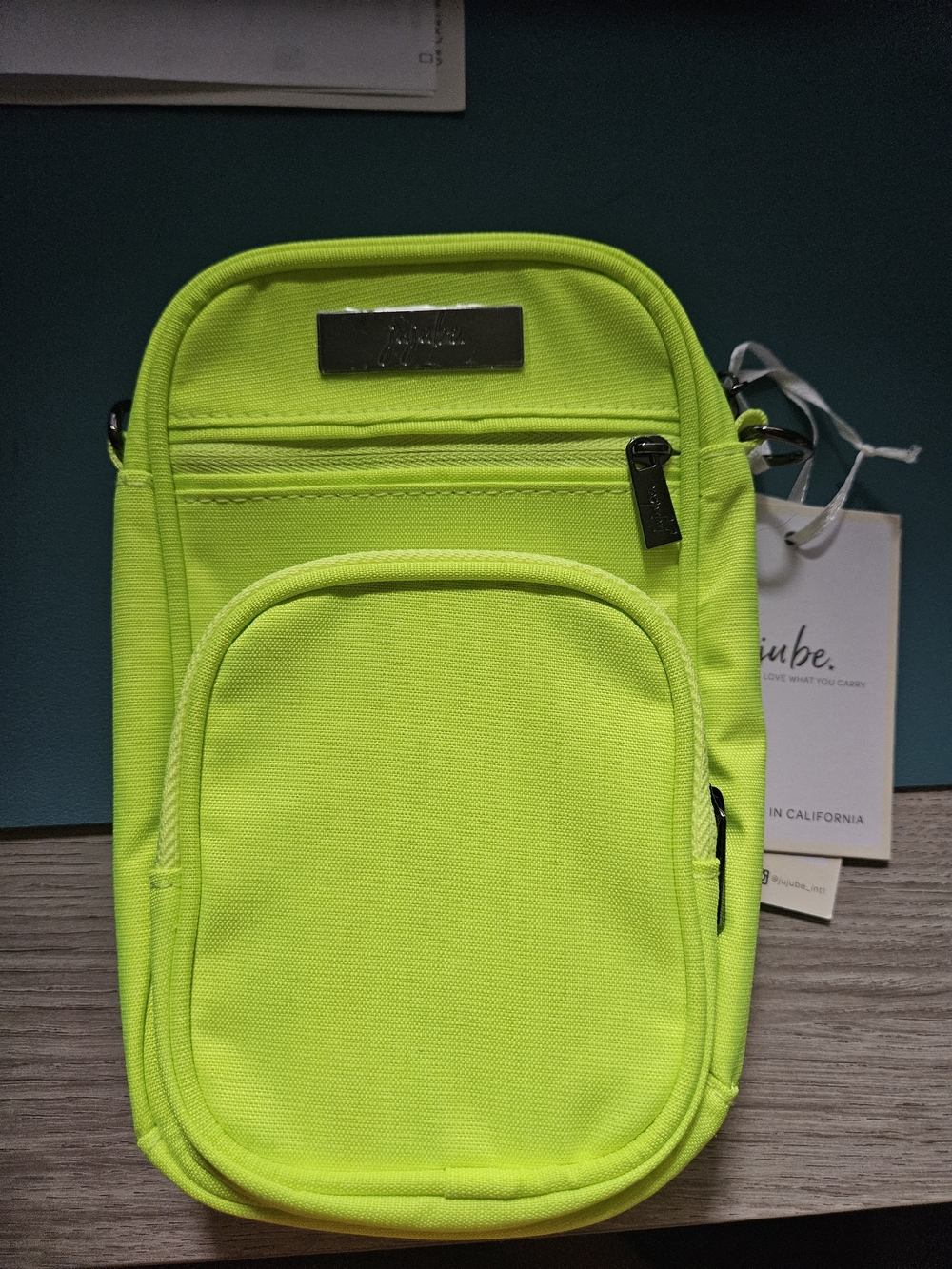 Neon Yellow Compact Crossbody Belt Bag